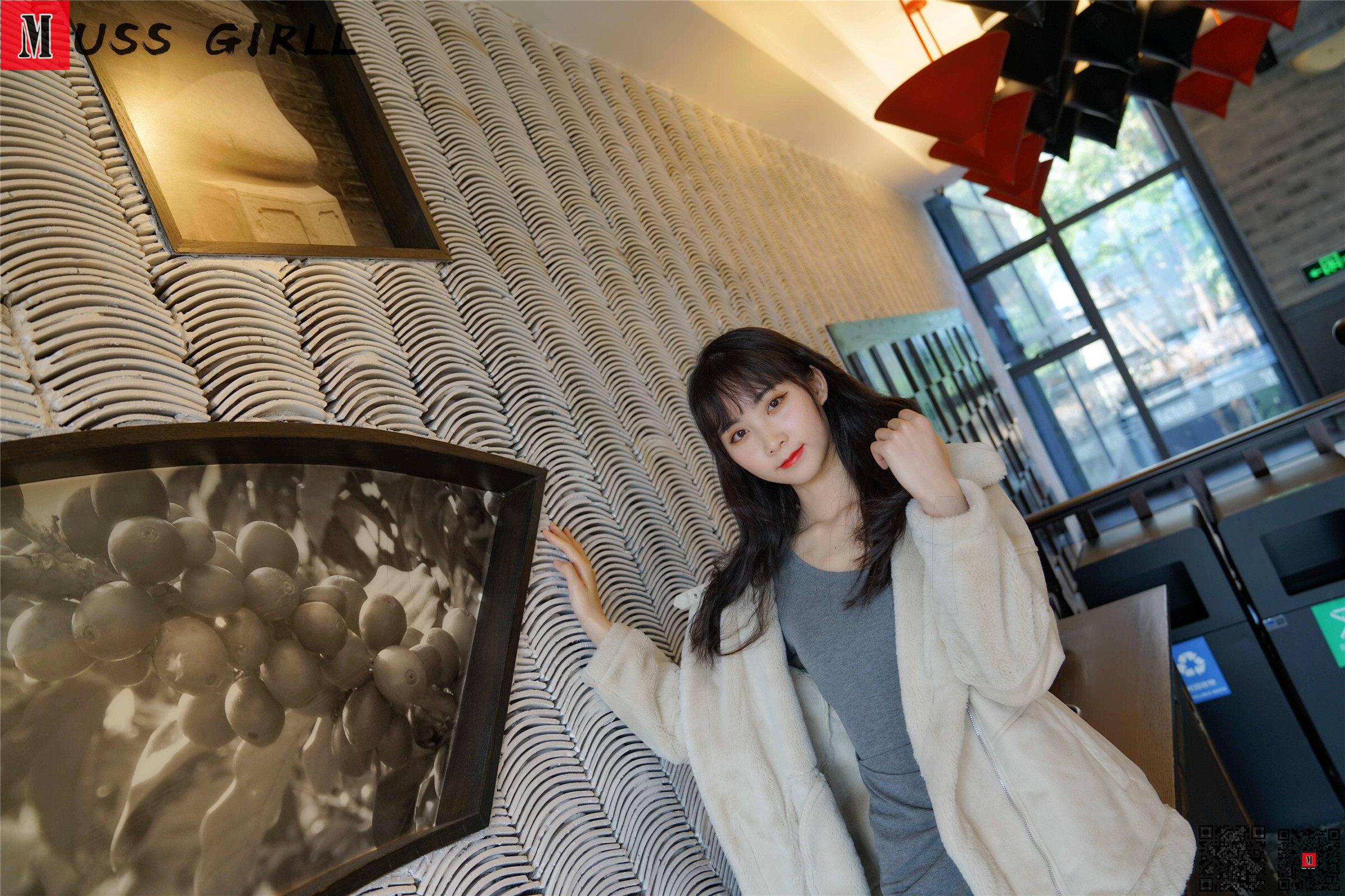 MussGirl慕丝女郎  NO.156 灰色包臀裙